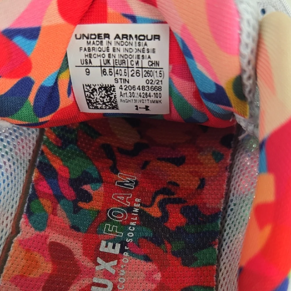 Under Armour Charged Impulse Gray Tennis Shoes 9 - Picture 9 of 16